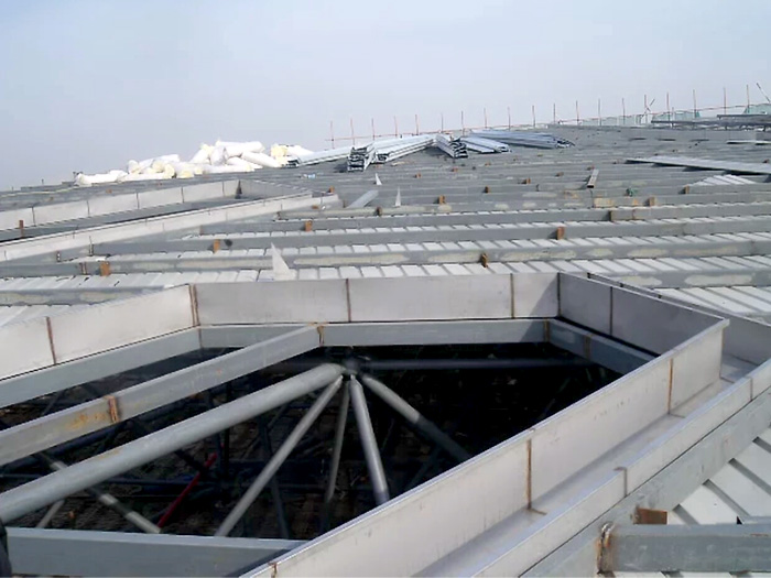 桦甸安吉县体育馆网架